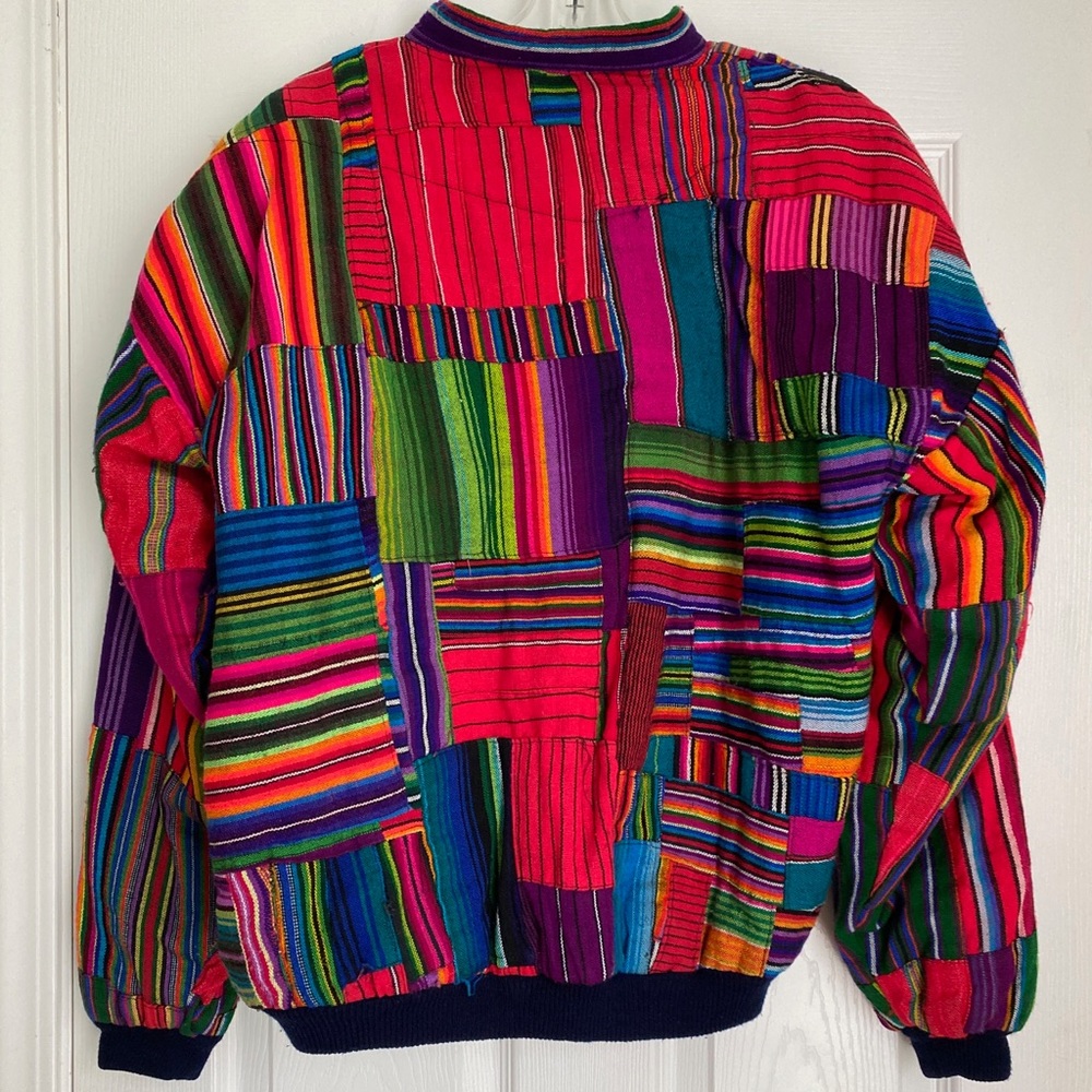 Stripped Patchwork Jacket - image 2